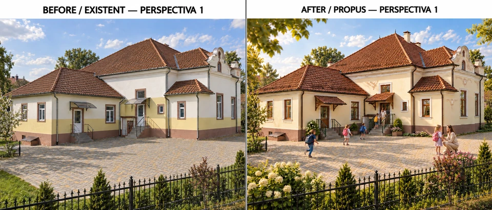 Renovare grădiniță în Hațeg — situația inițială și propunerea
