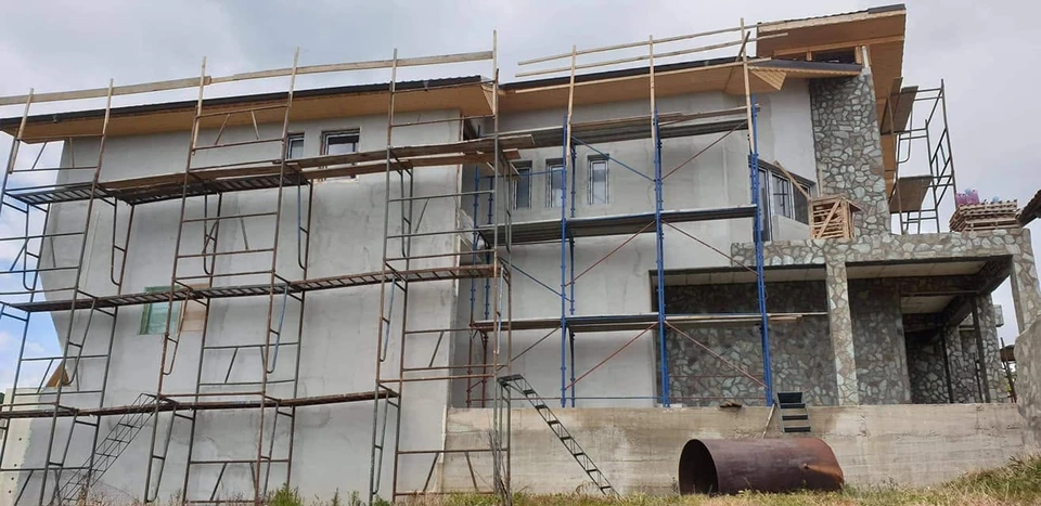 Construction photo album cover